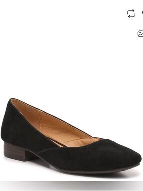 Crown Vintage Talzie Black Suede Women's Flats | Size 9